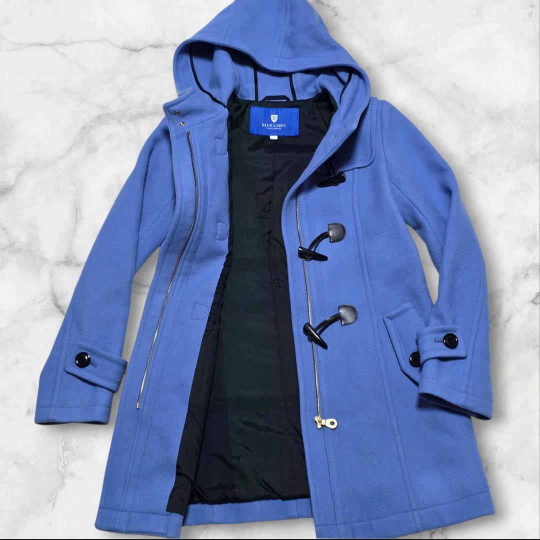 【超美品】BLUE LABEL CRESTBRIDGE　ダッフルコート　ブルー