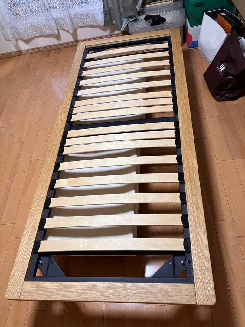無印良品　オーク材ベッドフレーム　スモール