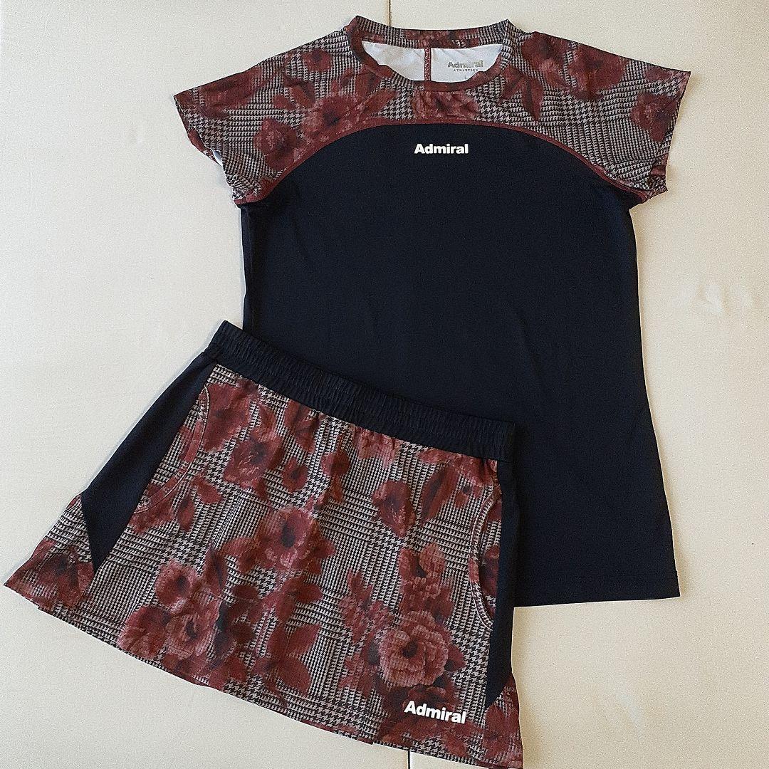 Admira レディーステニスウェア セットアップ シャツL・スコートM