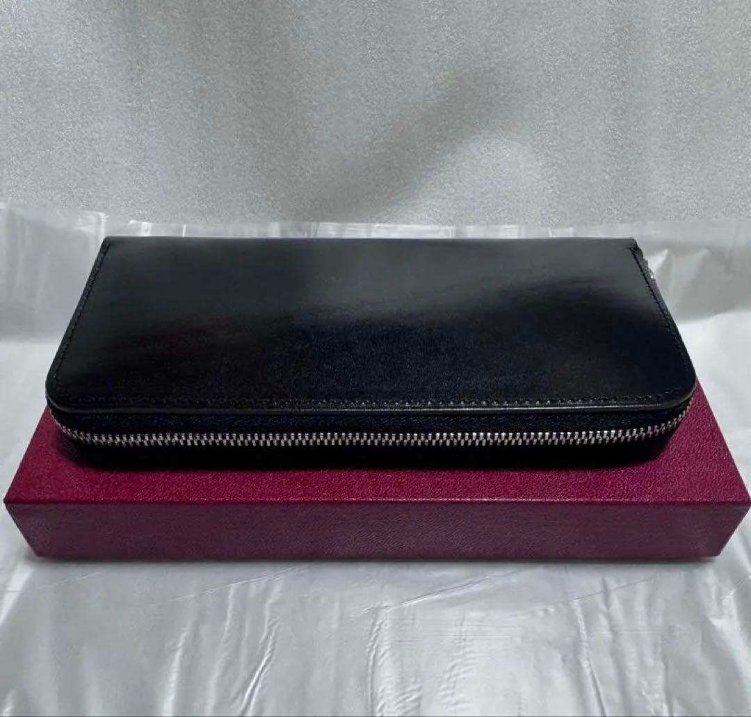 新進工房　SIN SIN バタール/ルガトー/ブラック長財布