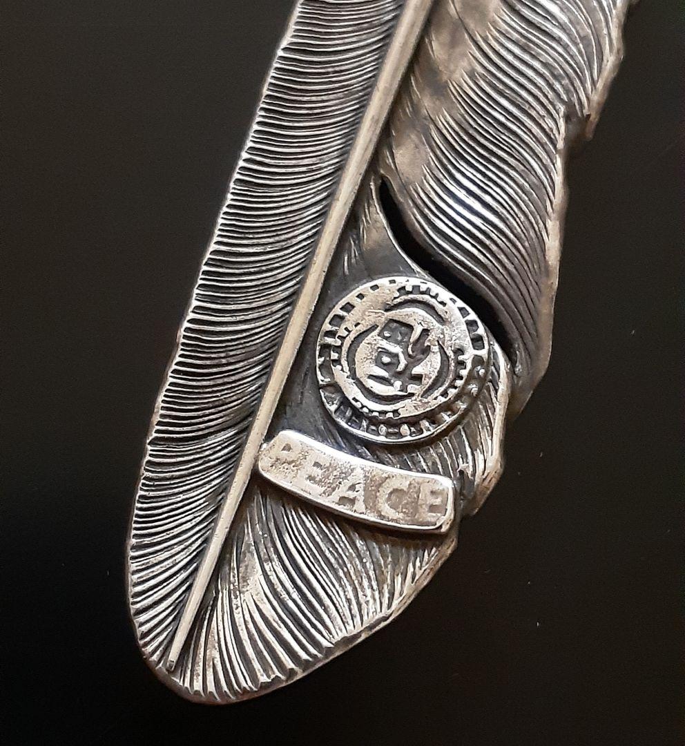 Chooke　チョーク　特大フェザー　シルバー　インディアンジュエリー 風