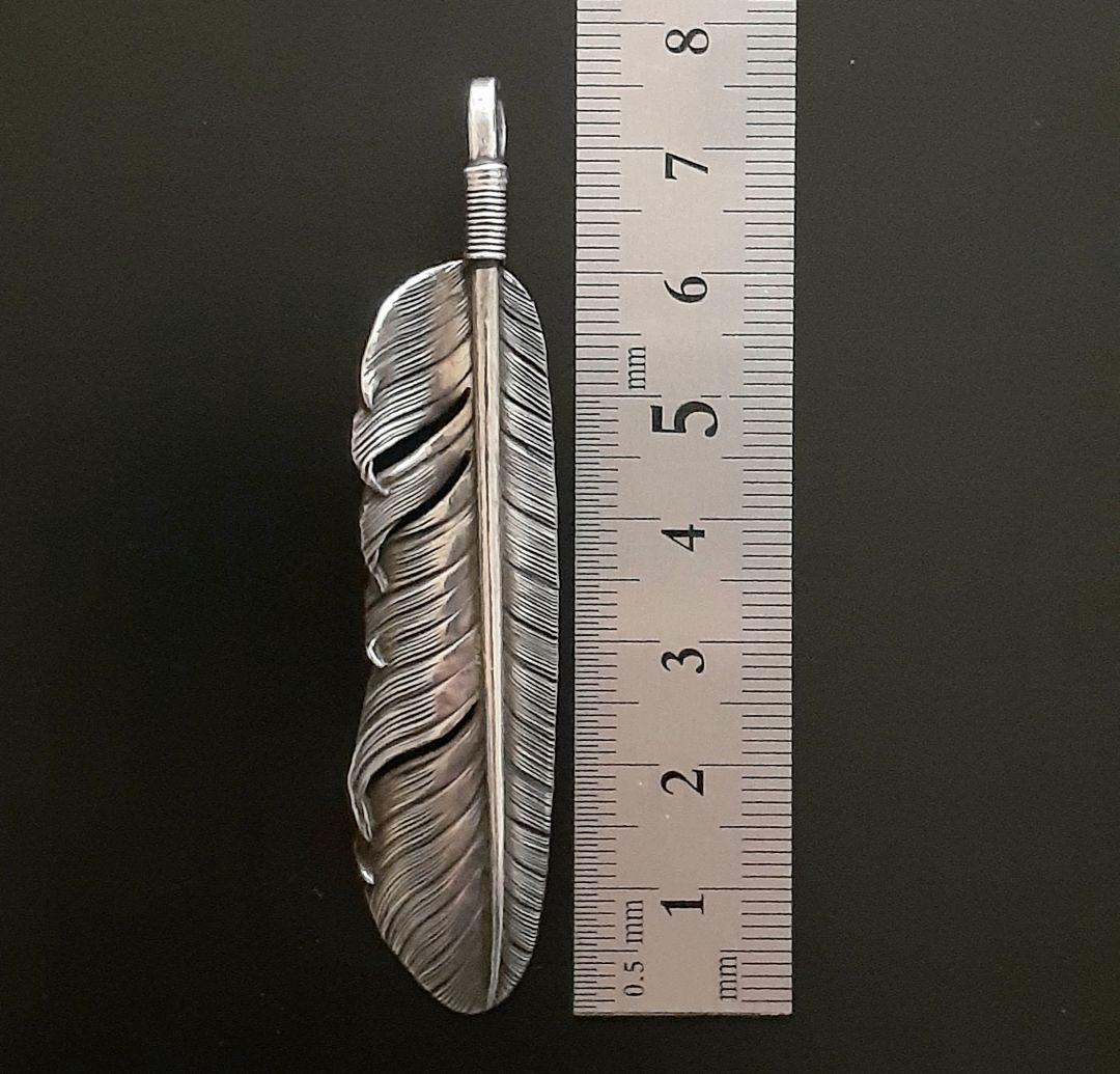 Chooke　チョーク　特大フェザー　シルバー　インディアンジュエリー 風