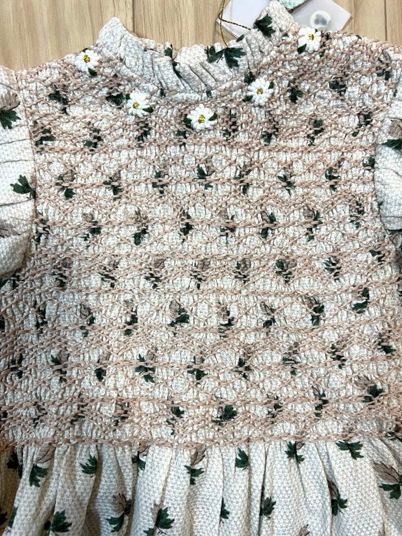 【新品未使用】bonjour diary ワンピース　2-3y