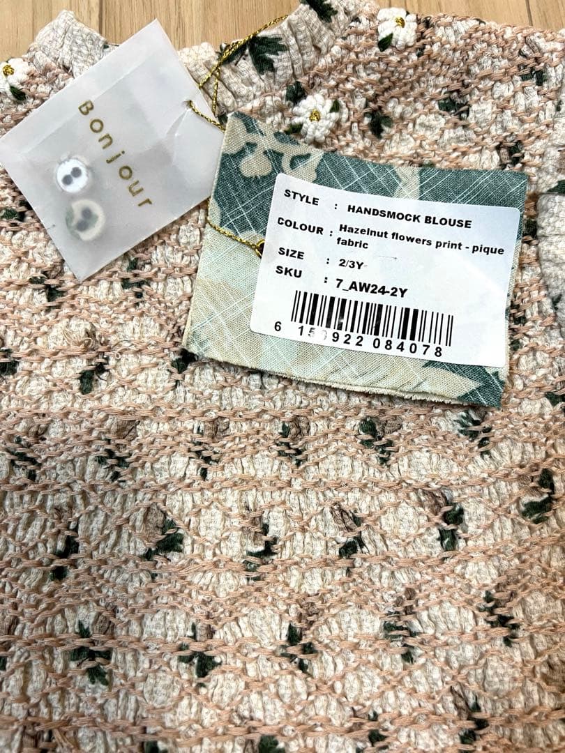 【新品未使用】bonjour diary ワンピース　2-3y