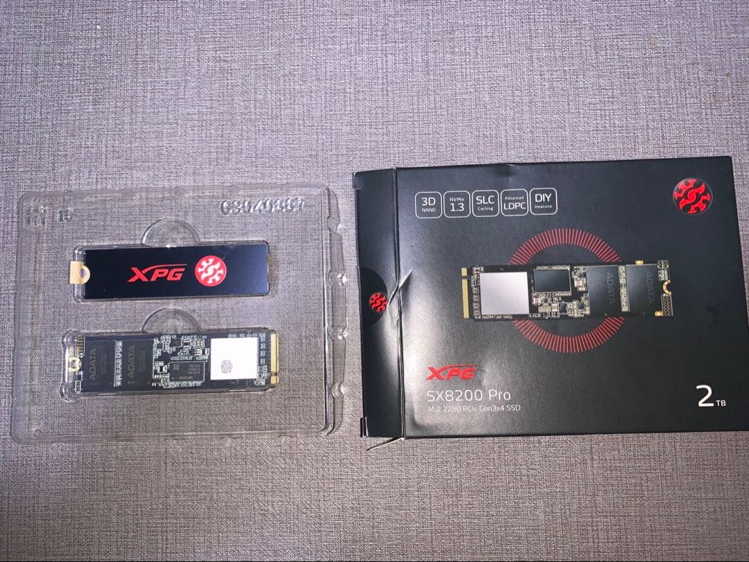 内蔵型SSD XPG SX8200 Pro 2TB M.2 NVMe SSD