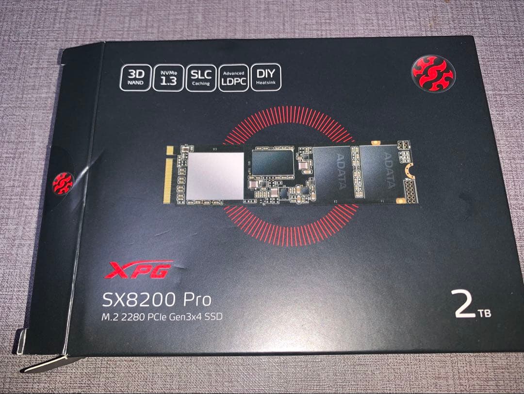 内蔵型SSD XPG SX8200 Pro 2TB M.2 NVMe SSD