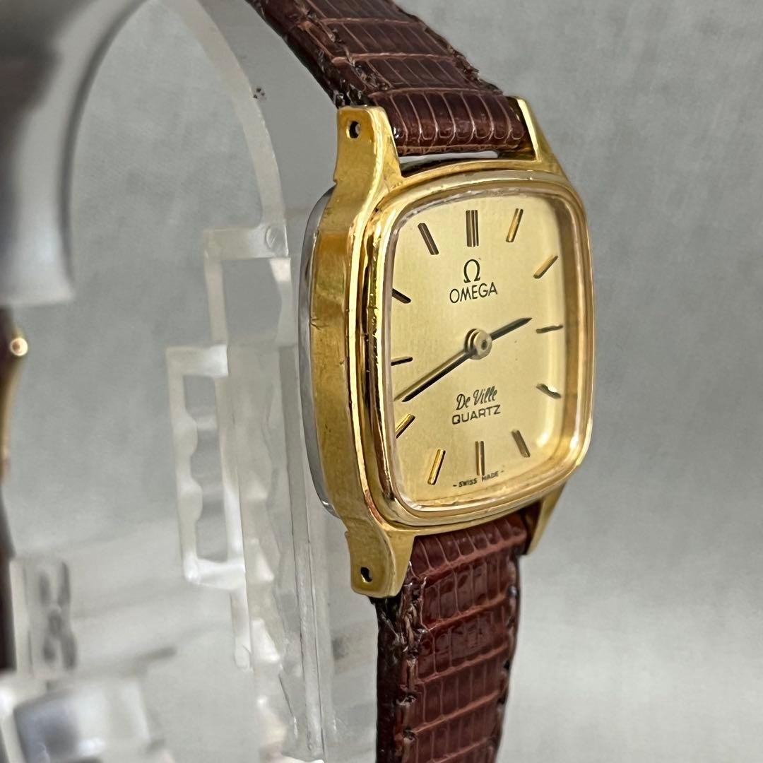 【H】希少✨OMEGA DeVille ゴールド　腕時計　稼動品✨