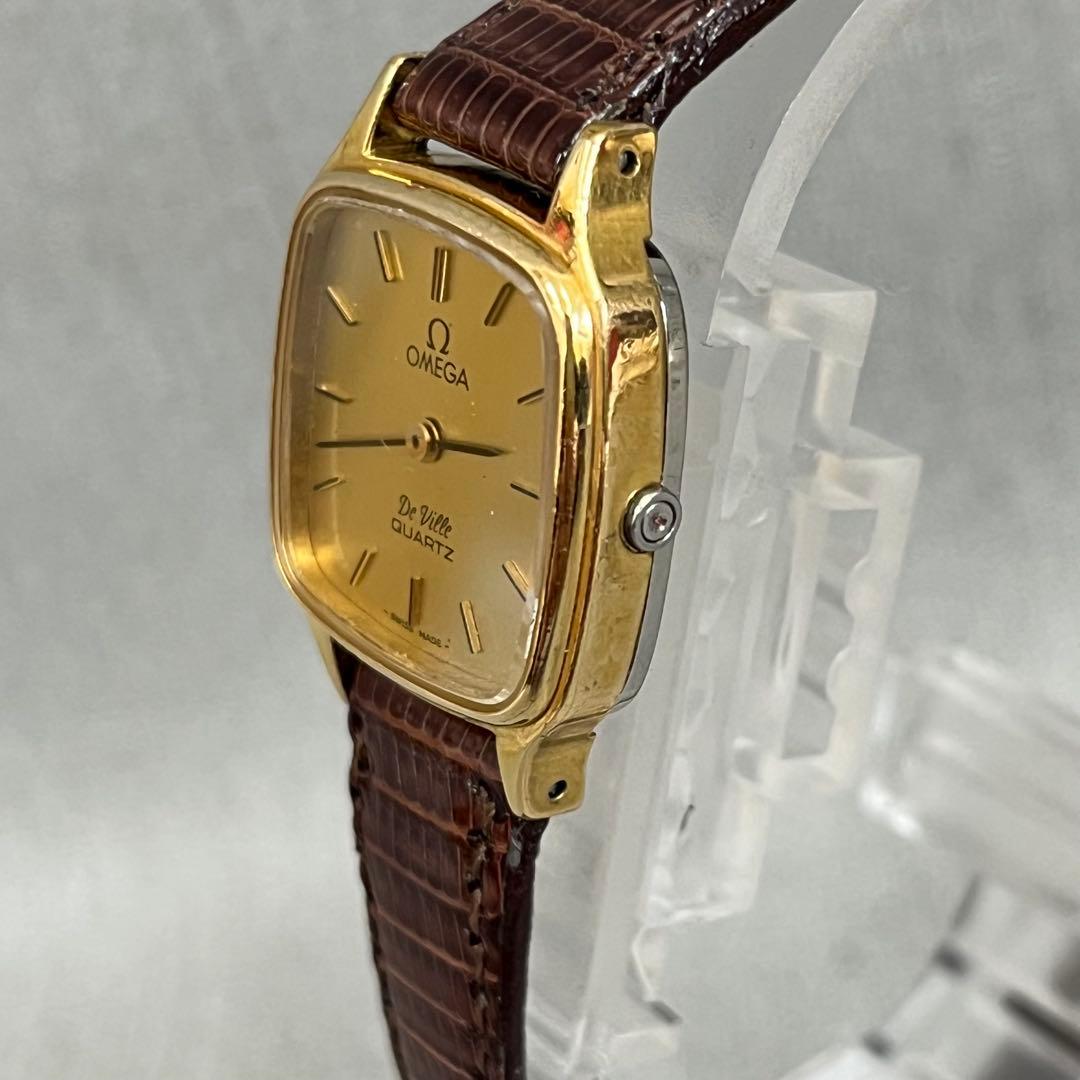 【H】希少✨OMEGA DeVille ゴールド　腕時計　稼動品✨