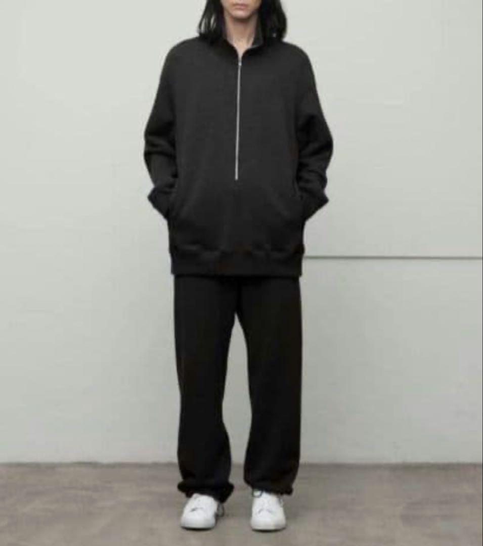 0STOCK TOKYO ジュエルコットン スウェット ジッププルオーバー