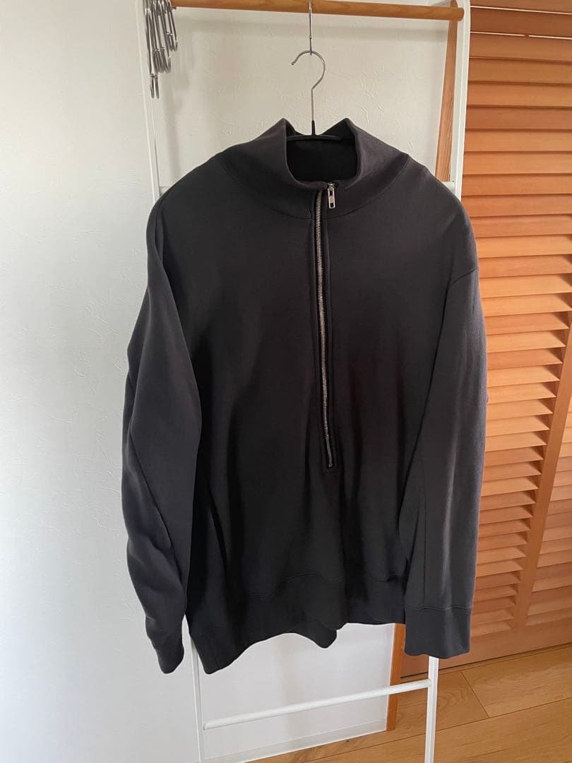 0STOCK TOKYO ジュエルコットン スウェット ジッププルオーバー