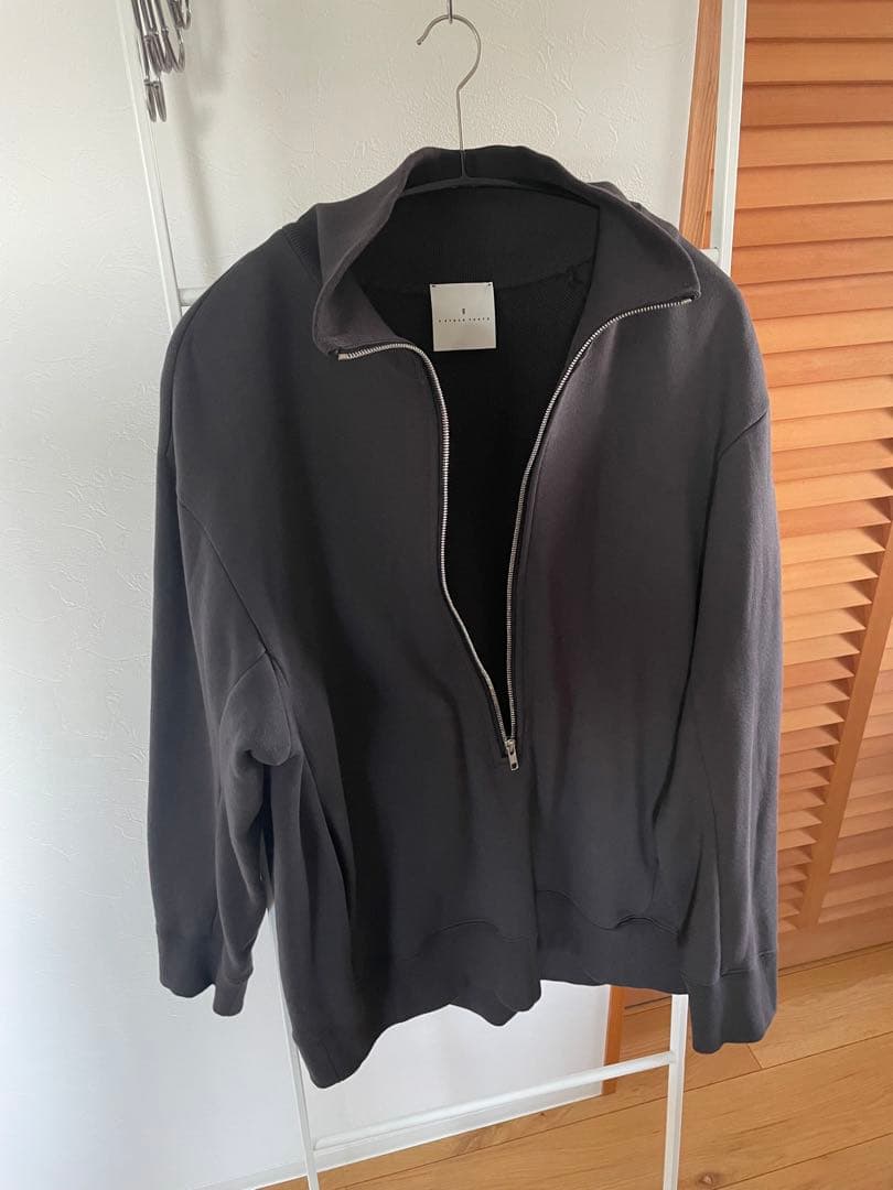 0STOCK TOKYO ジュエルコットン スウェット ジッププルオーバー