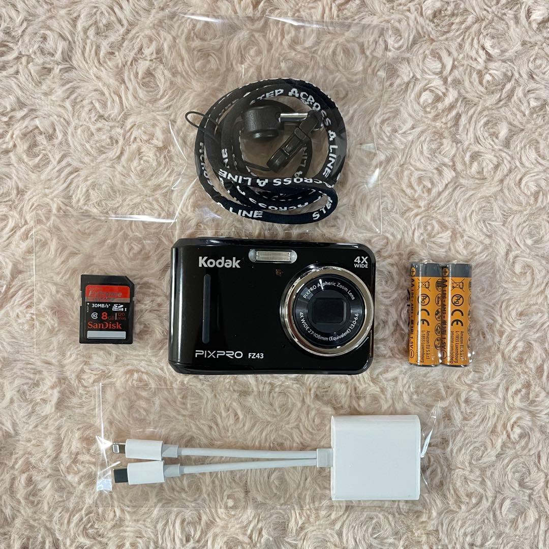 美品✨Kodak PIXPRO FZ43✨動作確認済 スマホ転送OK 単三電池♪
