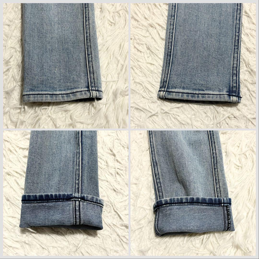 【KSUBI】スビ ダメージ加工ストレッチデニムパンツ クラッシュデニム 29