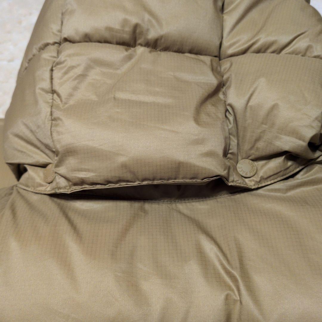 【値下げしました】ノースフェイス　ブラウン フード付き ダウンベストサイズL