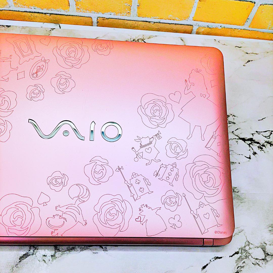 美品❣️Disneyコラボ❤️激レア【アリスモデル】限定品✨ピンクノートパソコン
