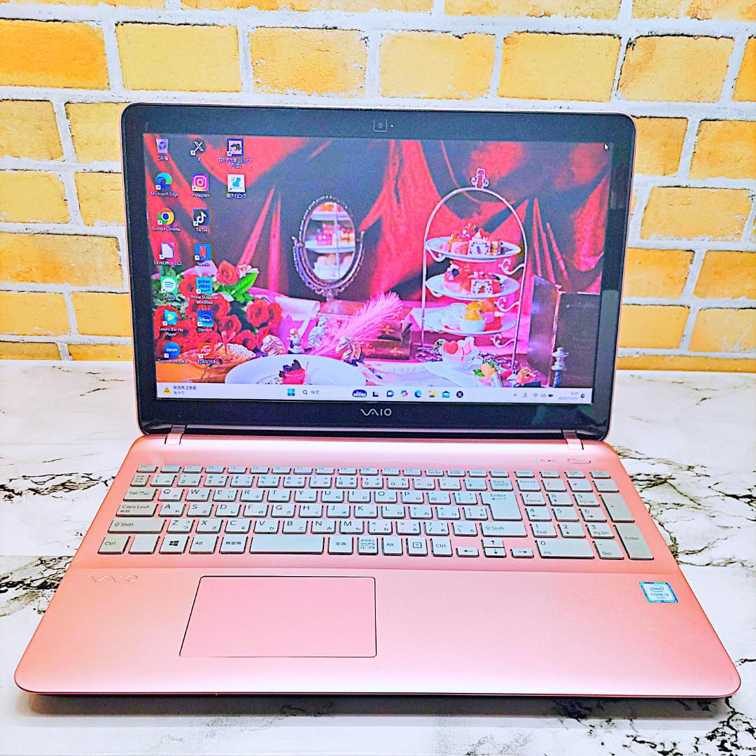 美品❣️Disneyコラボ❤️激レア【アリスモデル】限定品✨ピンクノートパソコン