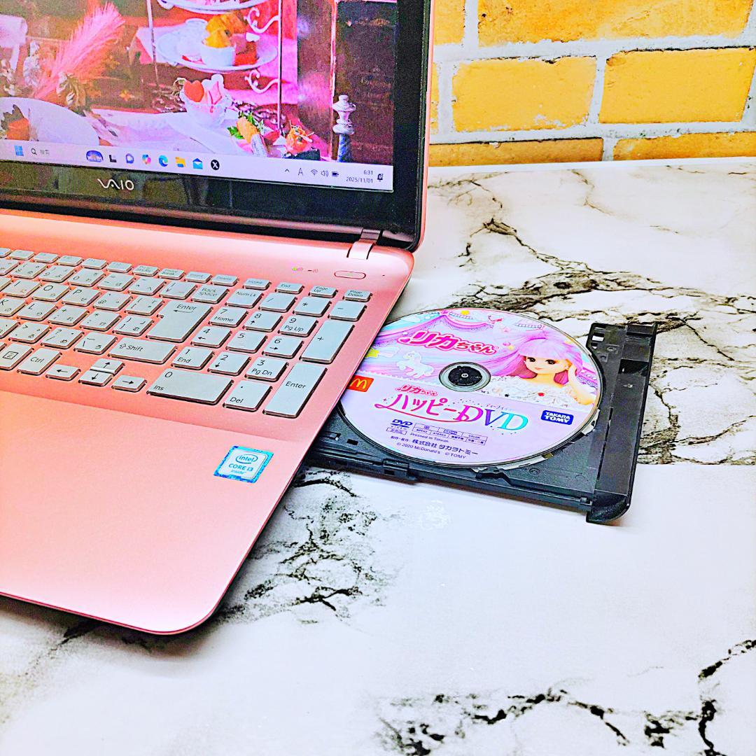 美品❣️Disneyコラボ❤️激レア【アリスモデル】限定品✨ピンクノートパソコン