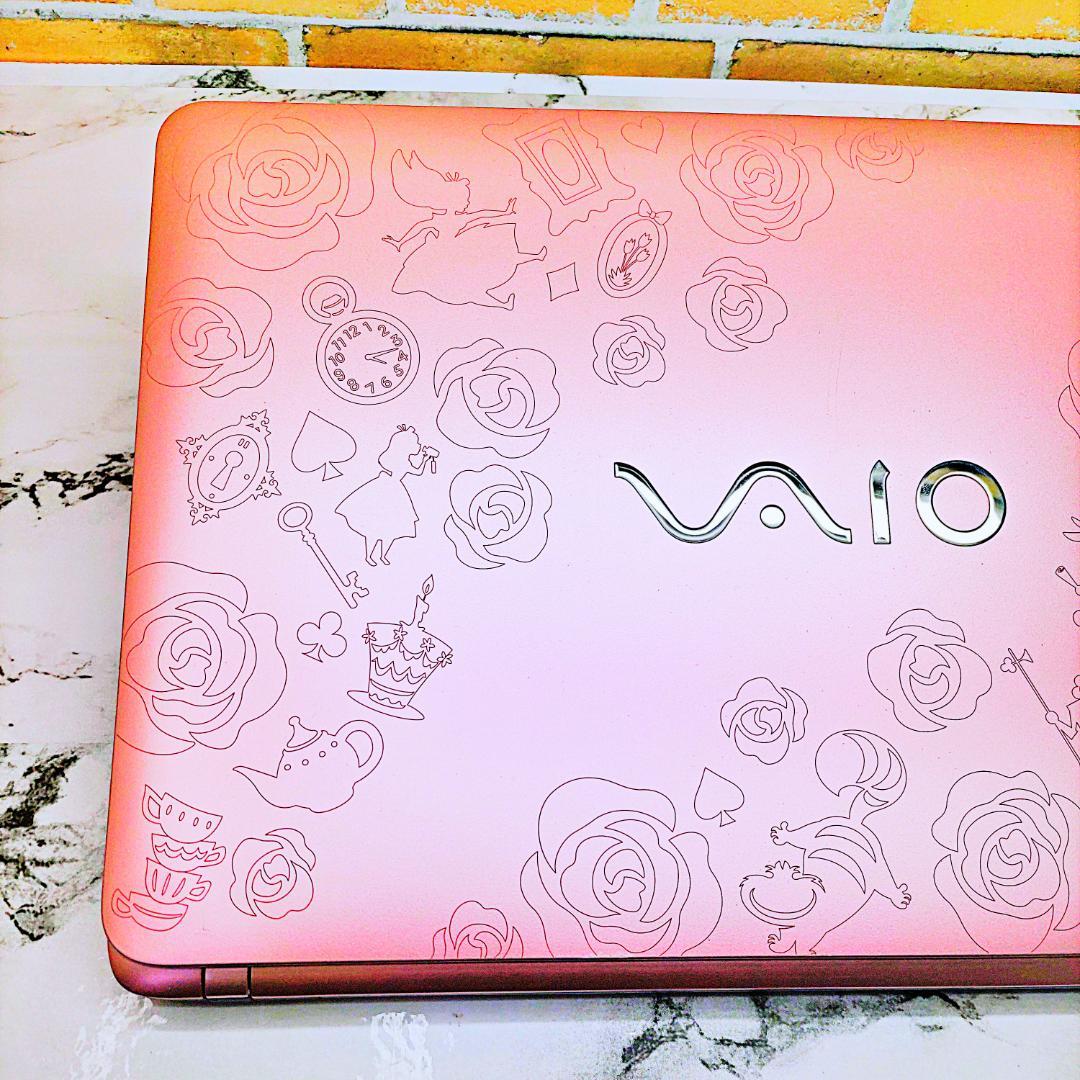 美品❣️Disneyコラボ❤️激レア【アリスモデル】限定品✨ピンクノートパソコン