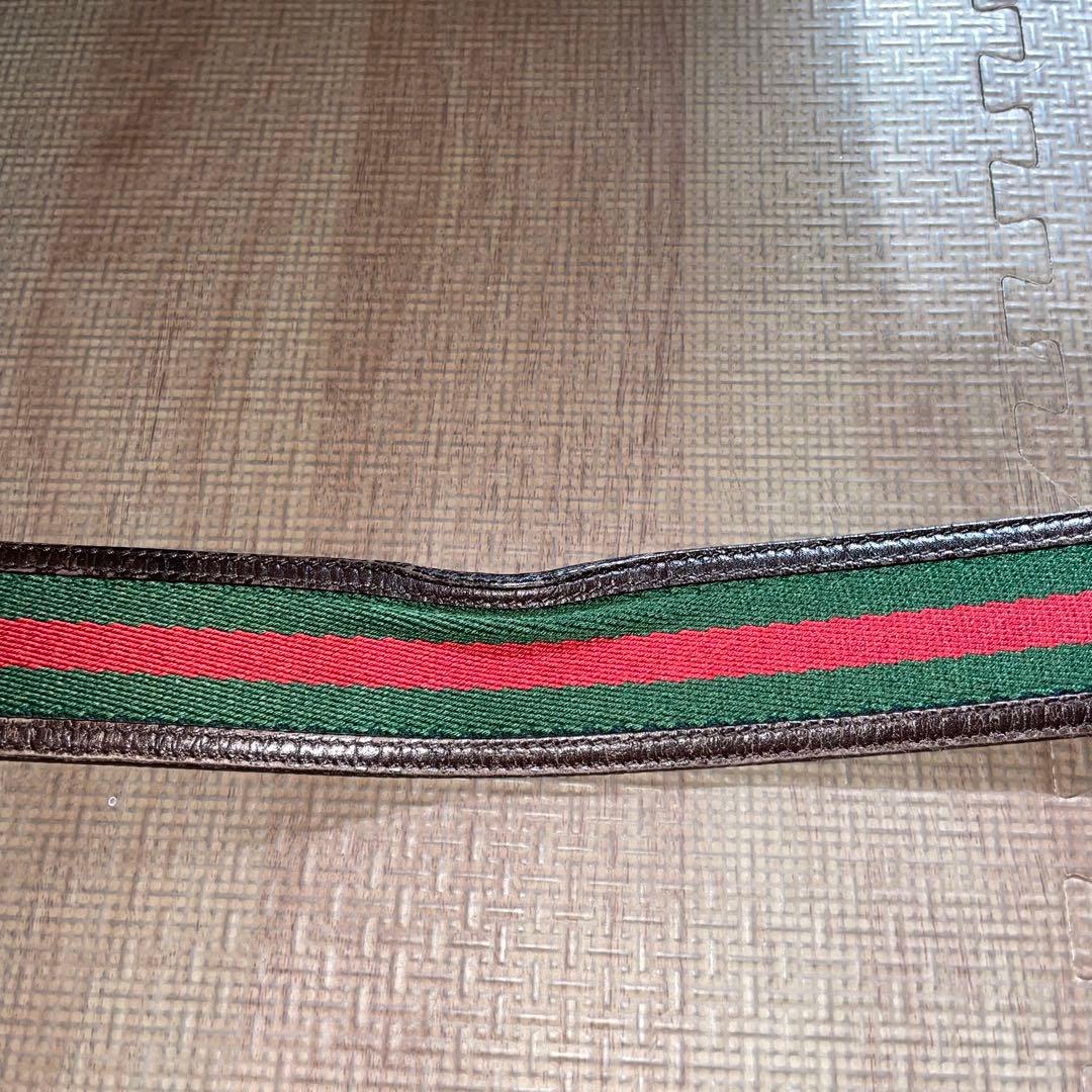 Gucci ストライプ ベルト GGロゴ