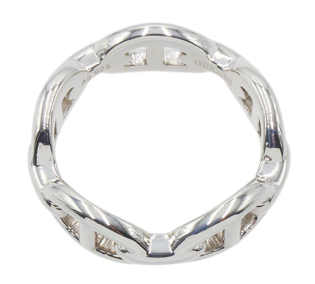 Q2243 エルメス SV925 #58 シェーヌダンクル リング　指輪