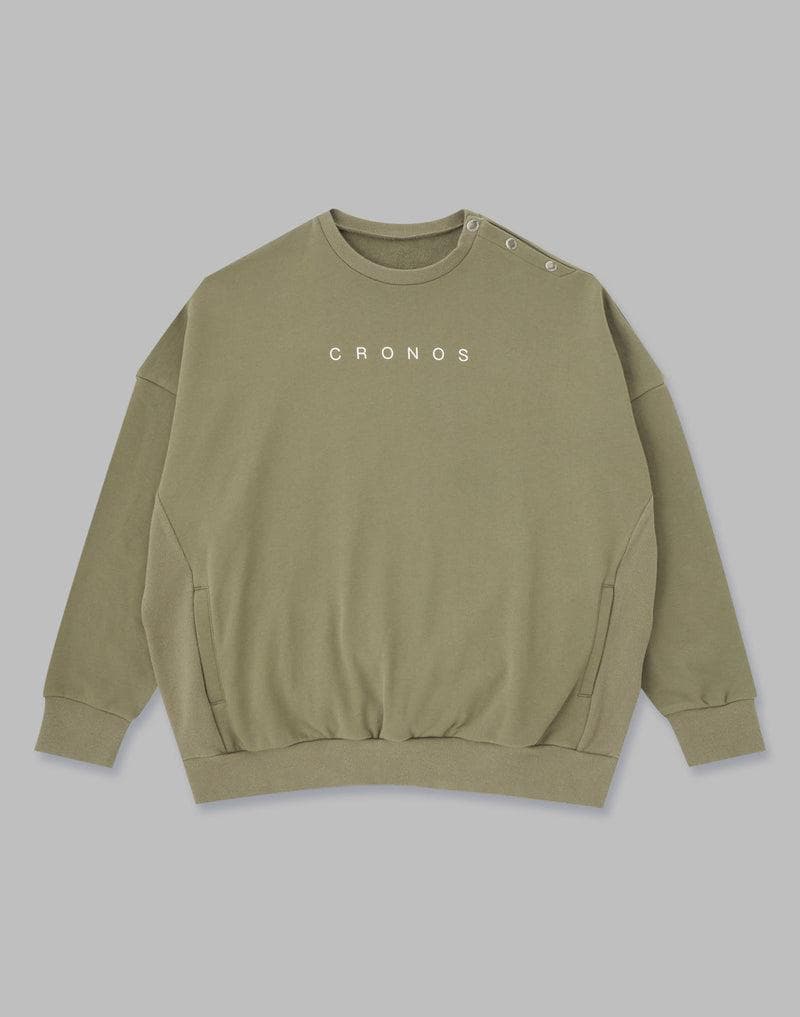 CRONOS BUTTONED SWEAT TOP KHA M 新品未開封