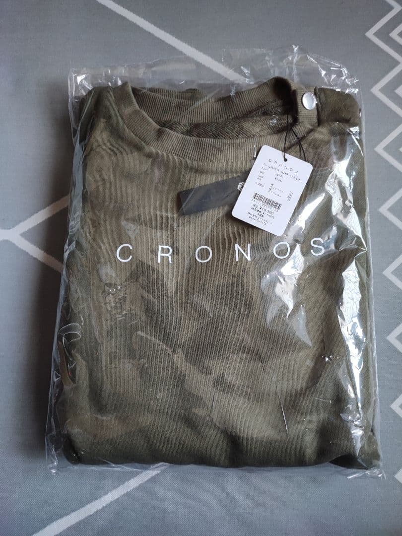 CRONOS BUTTONED SWEAT TOP KHA M 新品未開封