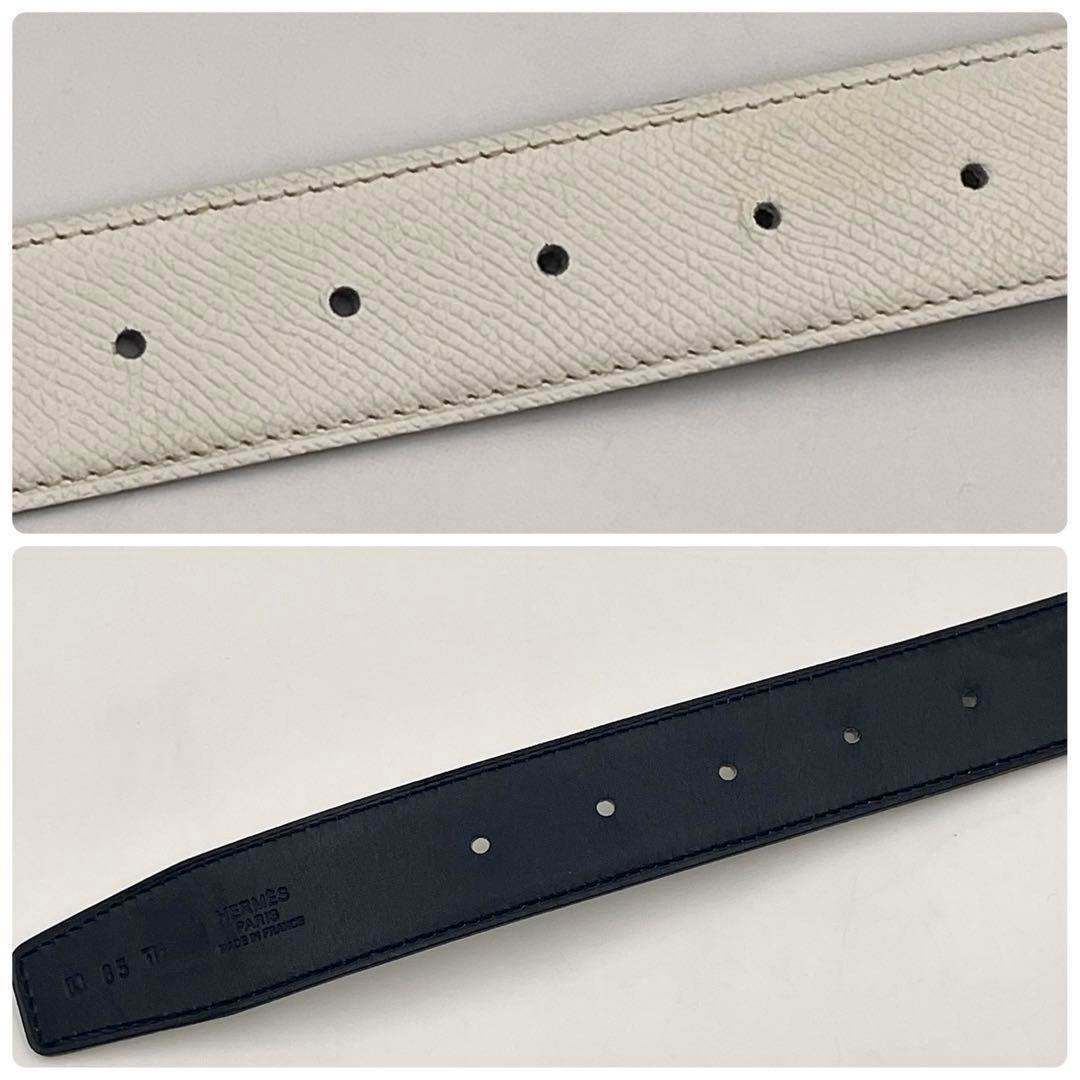 【極美品】エルメス コンスタンス リバーシブルベルト サイズ85マットシルバー