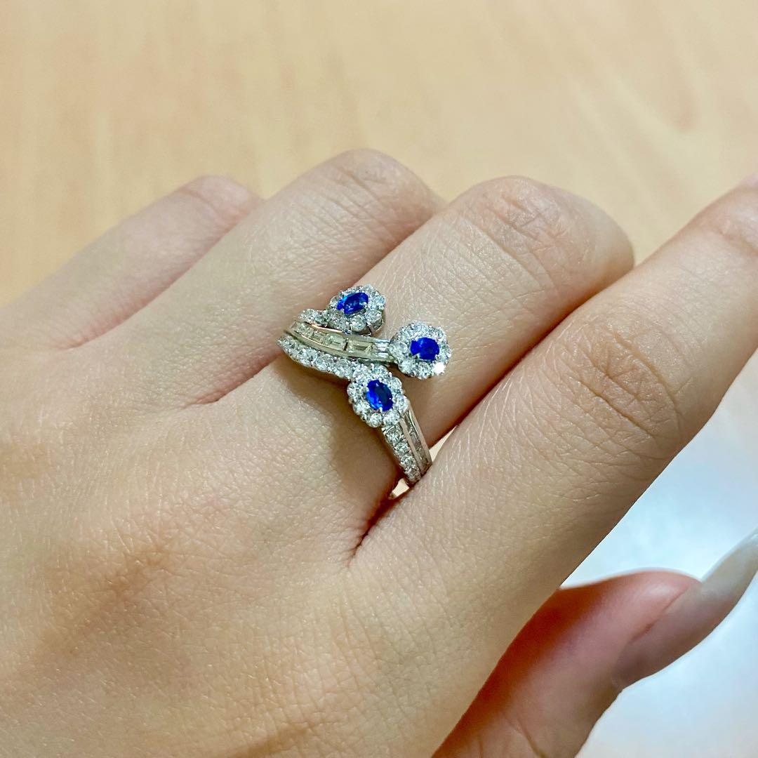 『専用です』天然 アウイナイト ダイヤモンド 計0.96ct PT950