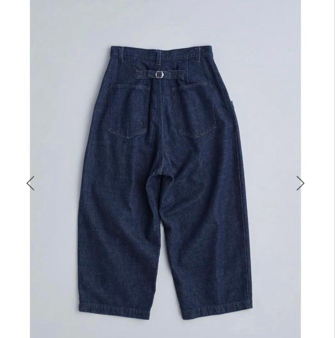 アトリエナルセ コットンデニム タックパンツ size0 完売品