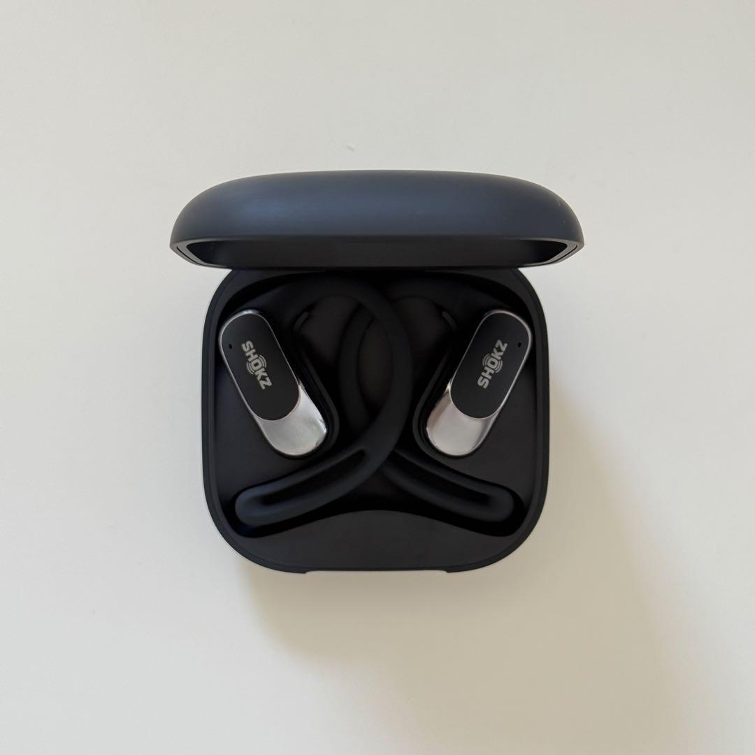 【美品】SHOKZ OPENFIT AIR ワイヤレスイヤホン