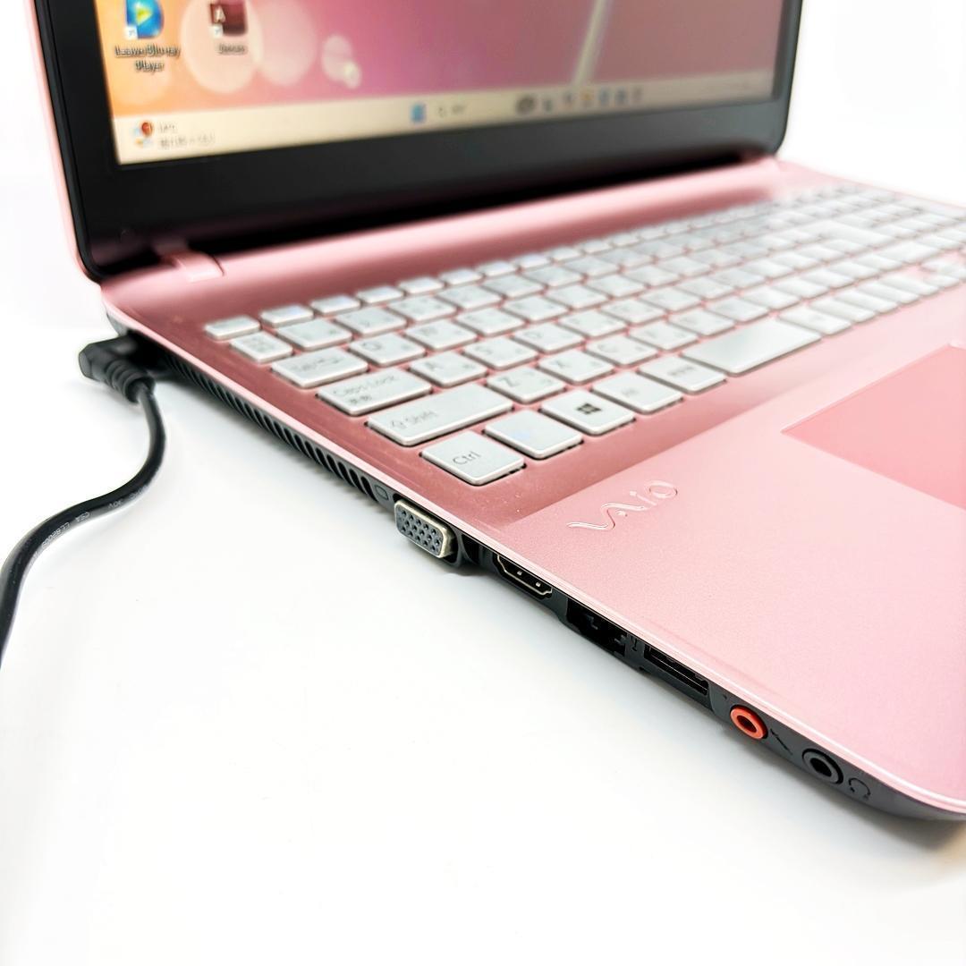 人気のピンク VAIO ノートパソコン SSD Corei5 Win11 D5