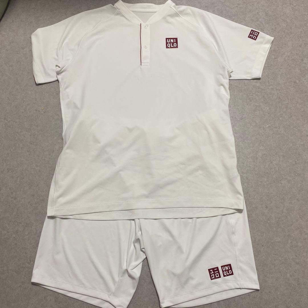 ユニクロ　テニスウェア　上下セット　ロジャーフェデラー　全英モデル　美品✨XL