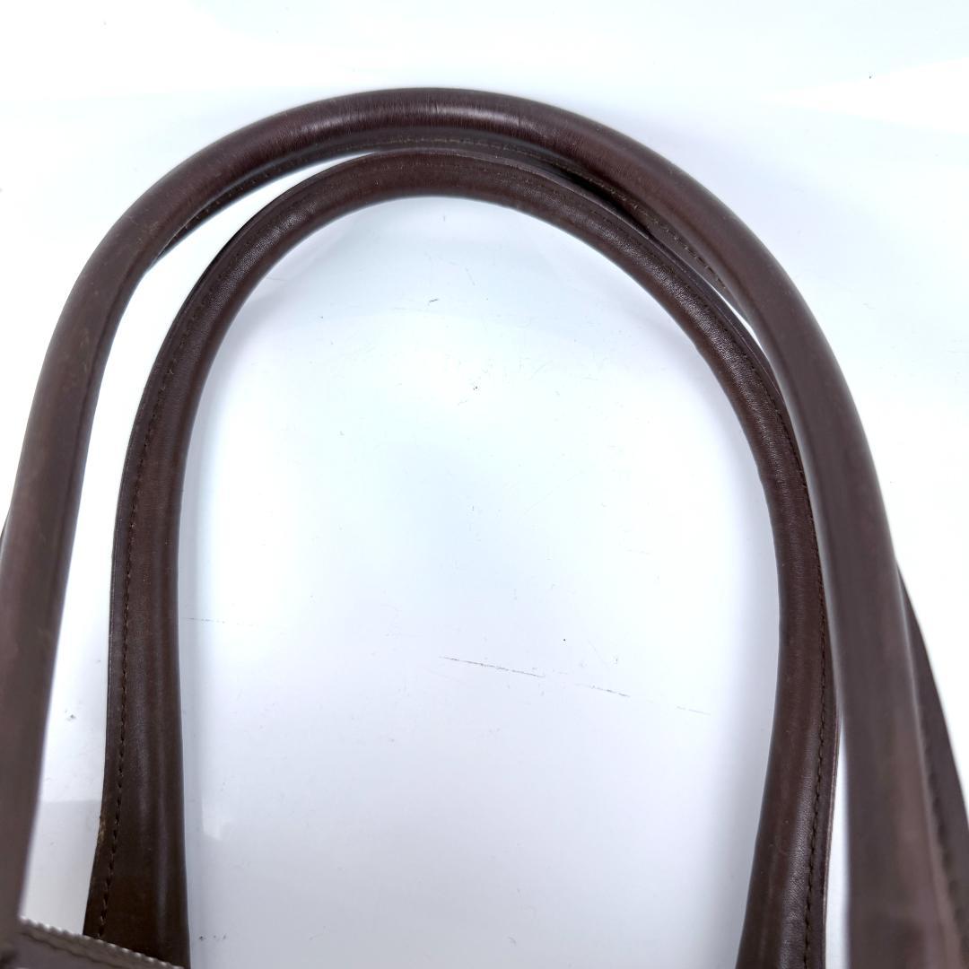 美品 GUCCI ミニボストン キャンバス レザー シェリーライン ロゴ金具