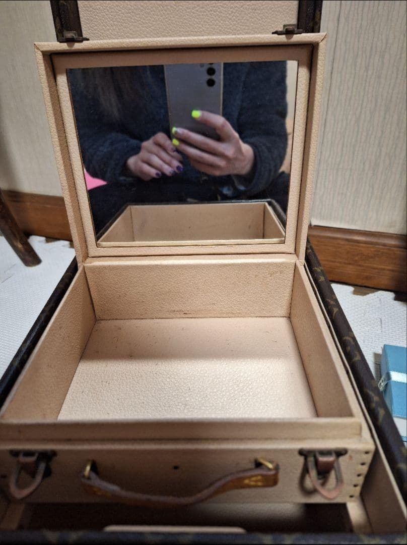 ルイヴィトン モノグラム トランク メイクボックス 化粧箱 ヴィンテージ 正規品