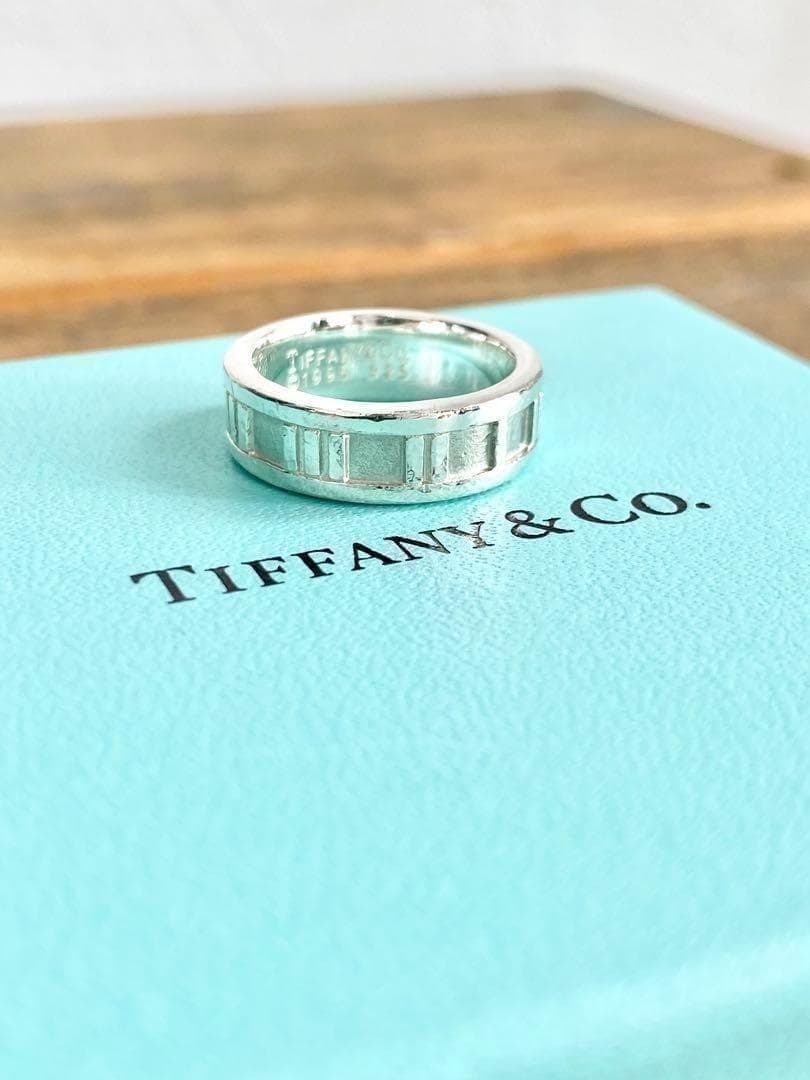 9号 TIFFANY ティファニー アトラス ナロー リング 指輪 925 A2