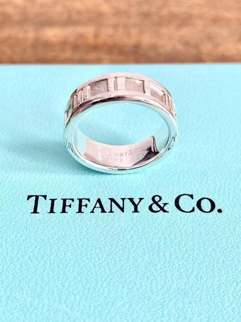 9号 TIFFANY ティファニー アトラス ナロー リング 指輪 925 A2