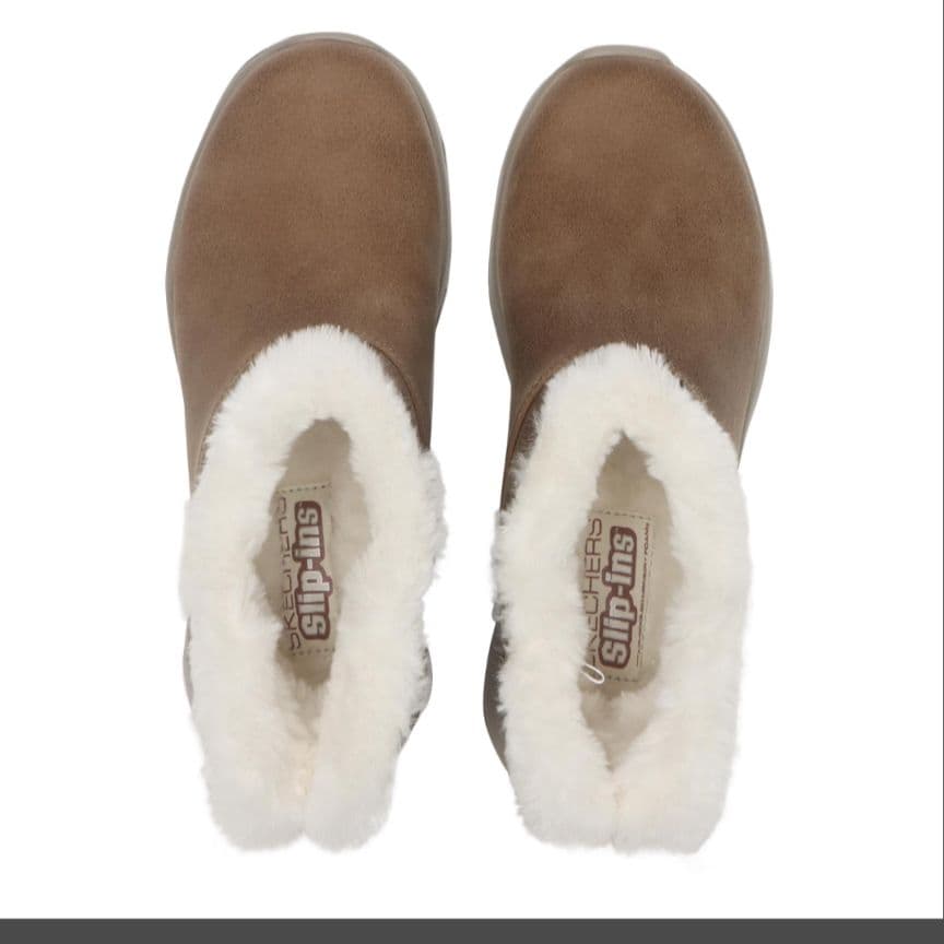 SKECHERS スリップインズ ブラウンショートブーツ