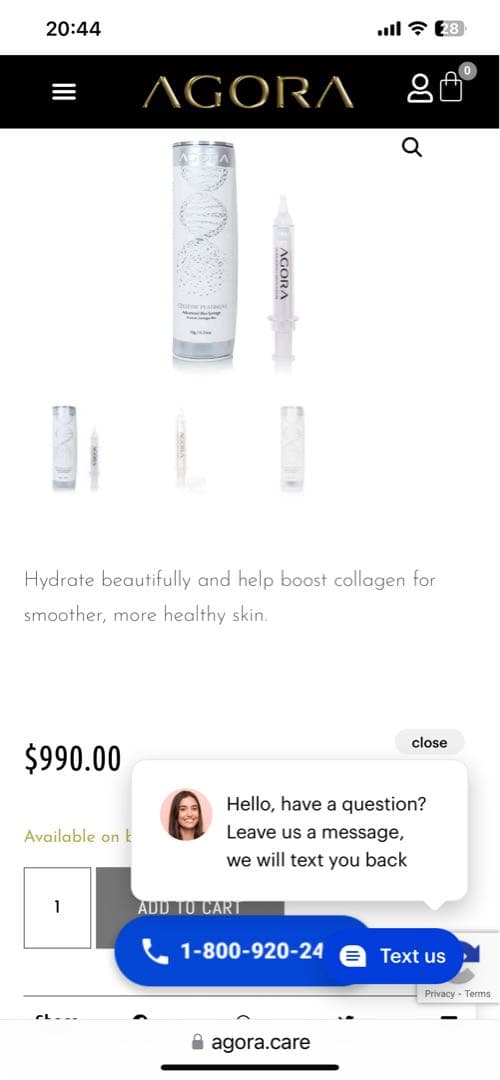 AGORA CELLEXIR ハリ、くま対策　美容液