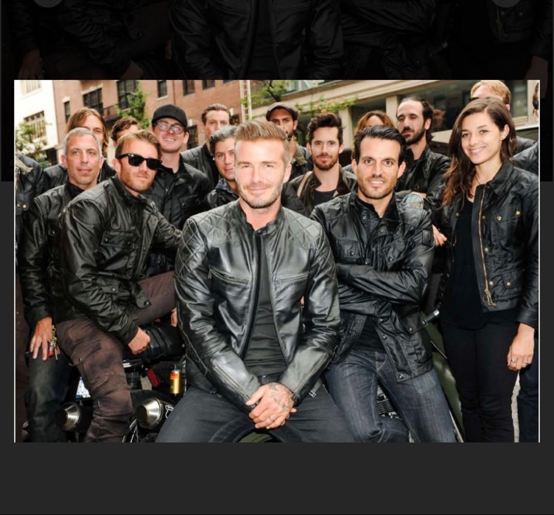 【新品】UABONI レザージャケット フランス 最上級牛革 XL ベッカム愛用