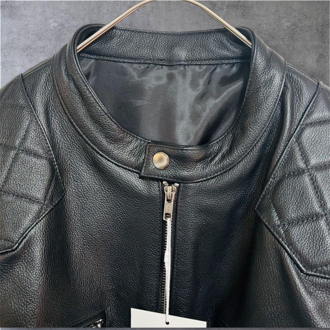 【新品】UABONI レザージャケット フランス 最上級牛革 XL ベッカム愛用