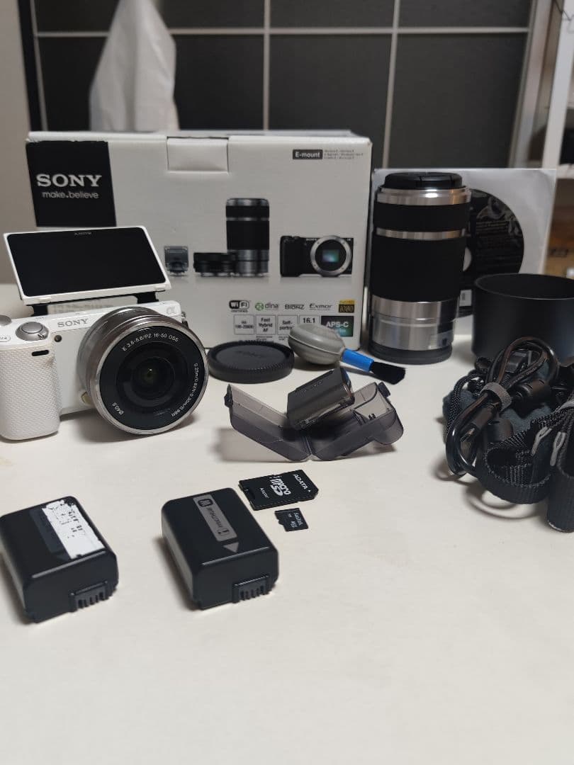 SONY α NEX-5R ミラーレス一眼カメラ ダブルレンズ フルセット