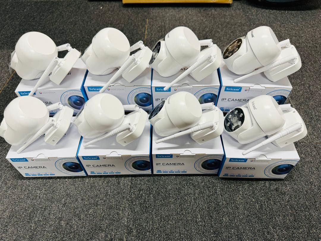 ワイヤレス防犯カメラ8台セット10.1インチLCモニターH.265+映像圧縮技術