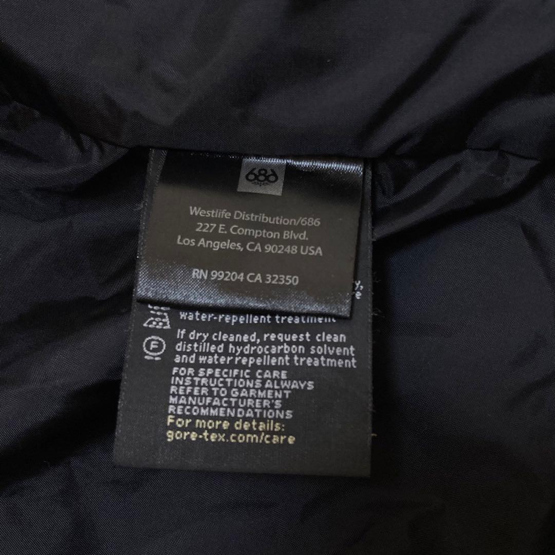 【美品】686 シックスエイトシックス ゴアテックス ジャケット ブルー S