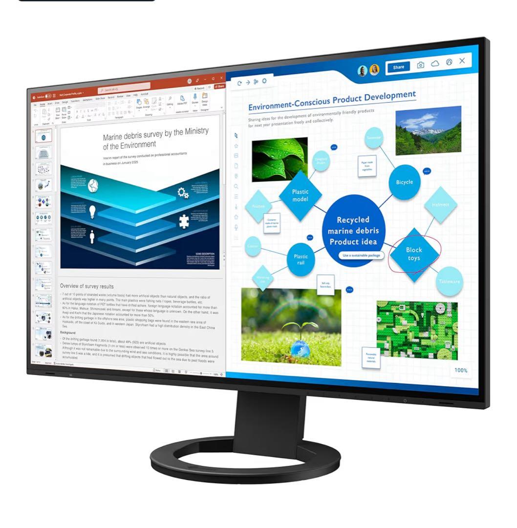 B*Q様 ★300円開始★【未開封】EIZO 27型カラー液晶モニター EV27