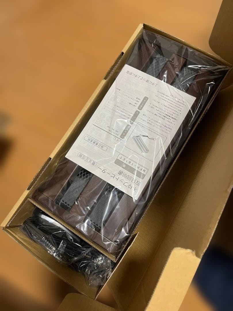 新品未使用 メトロ電気工業 木枠フットヒーター MFH-181ET