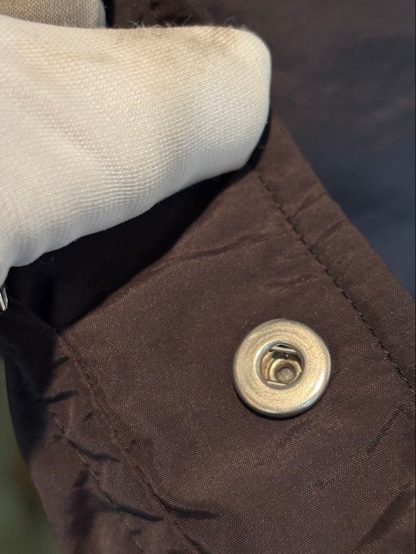 HERMES 正規品　ナイロン ステンカラー ハーフコート メンズ ジャケット