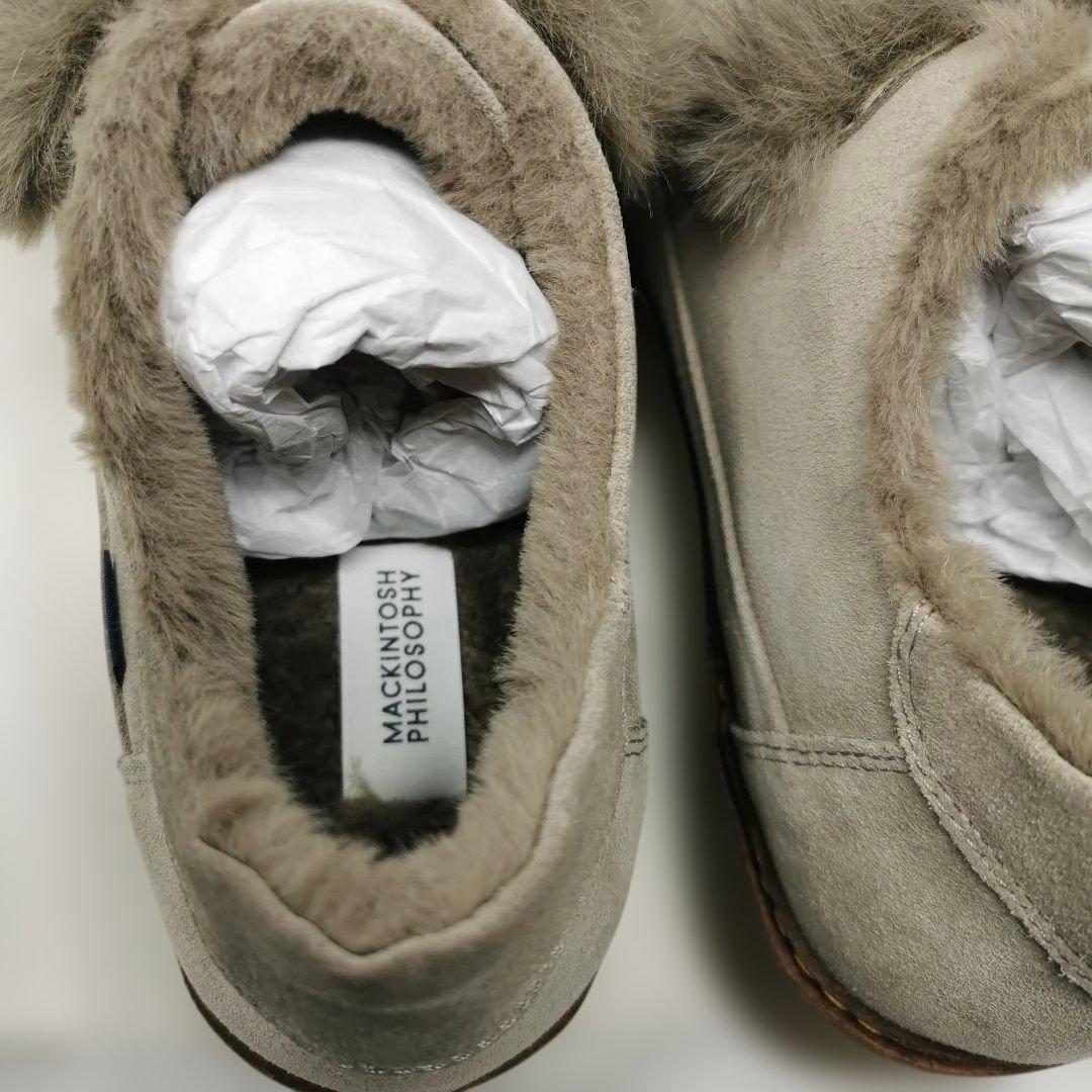 MACKINTOSH 24cm フェイクファーモチーフ厚底シューズ レディース