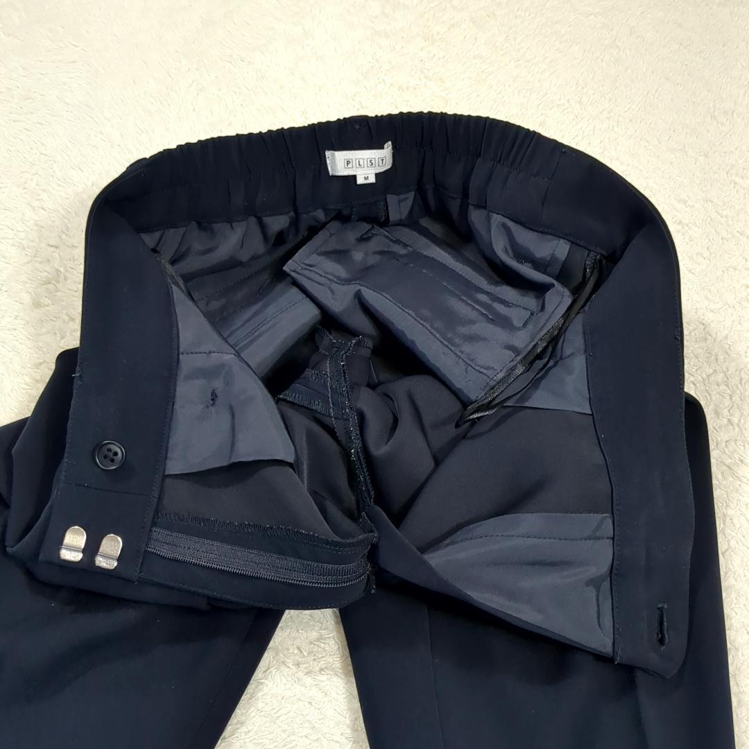 専用　PLST セットアップ ノーカラー パンツスーツ 1ホック ネイビー