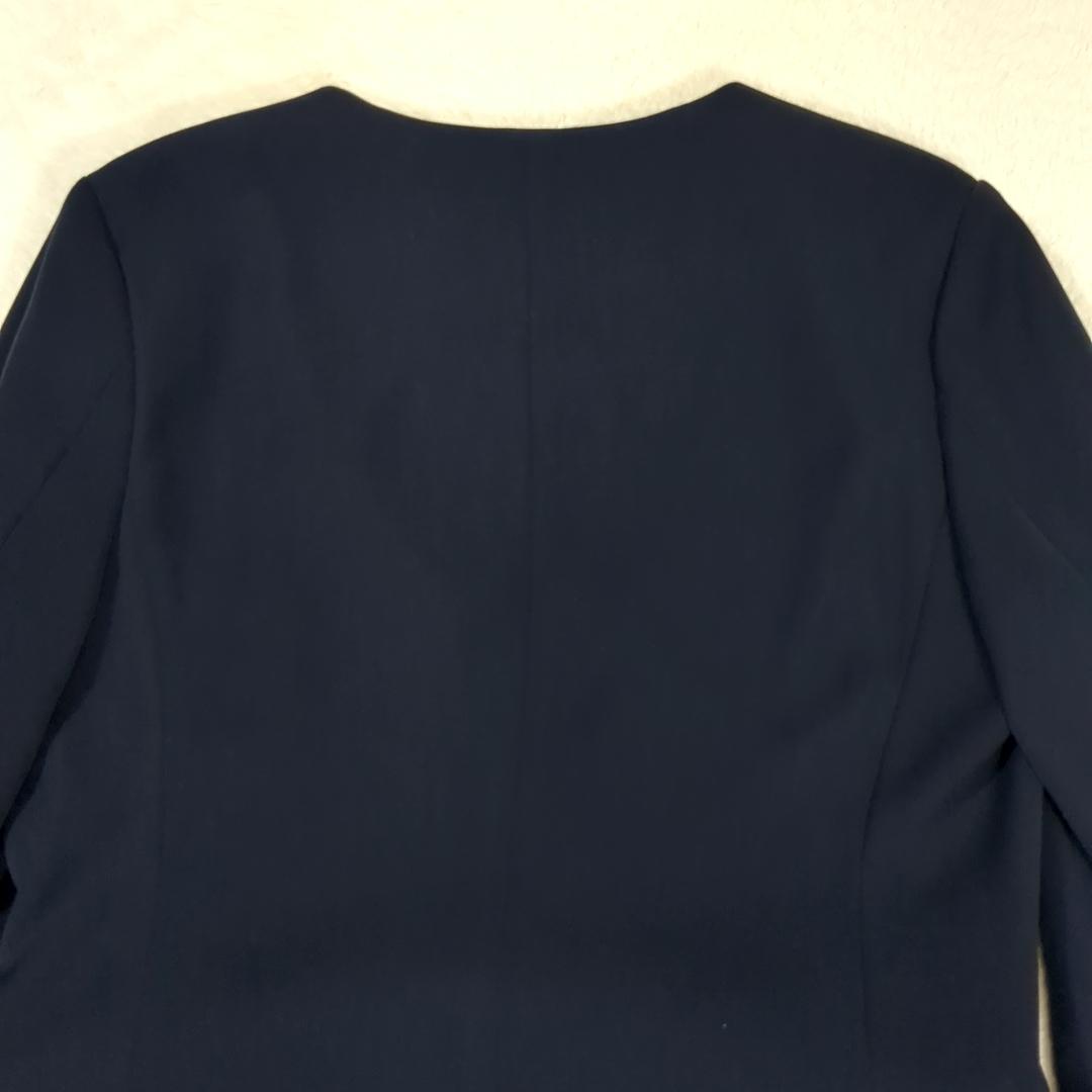 専用　PLST セットアップ ノーカラー パンツスーツ 1ホック ネイビー