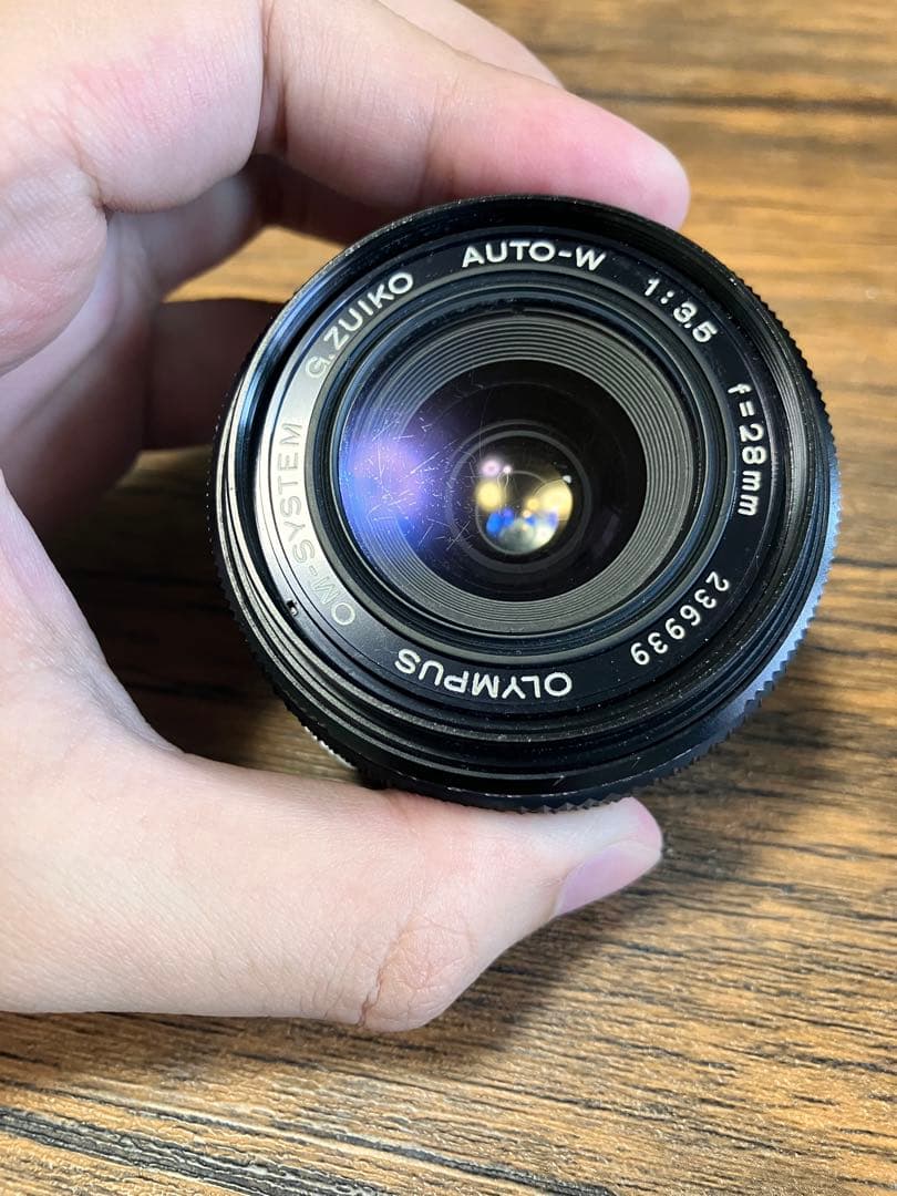 オリンパス　OM-SYSTEM G.ZUIKO28mm レンズ　50mm レンズ